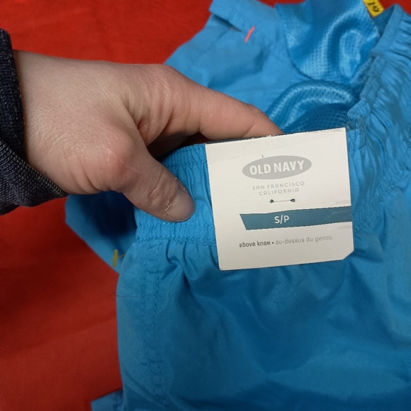 Old Navy Blue and Orange Swim Trunks - Picture 5 of 13